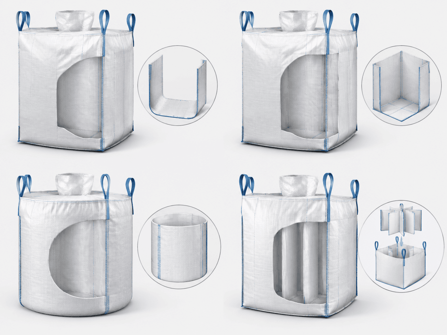 U-Panel, Four-Panel, Circular and Baffle FIBCs: Which Bag Construction Fits Your Application?