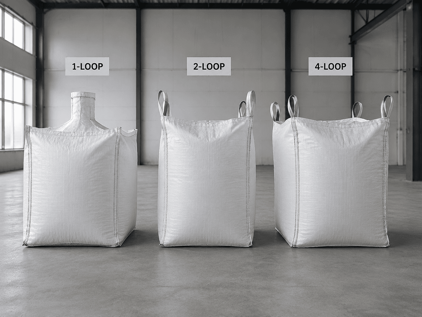 1-Loop, 2-Loop or 4-Loop FIBC: How to Choose Lifting Loops for Your Handling Equipment